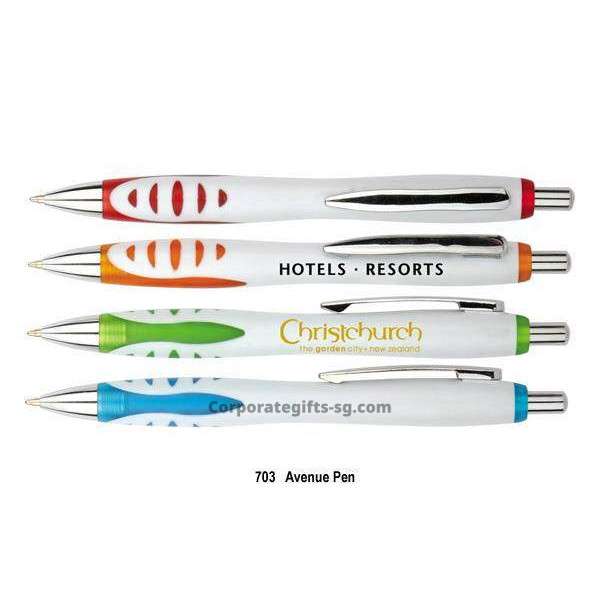 703 Avenue - Push Action Ball Plastic Pen, Promotional Gifts, Promotional Gift, Singapore