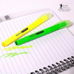 BIBLE SOCIETY OF SINGAPORE GEL HIGHLIGHTER, Promotional Gifts, Promotional Gift, Singapore