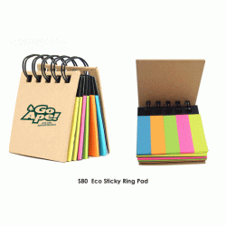 S80 Eco Sticky Notes Ring Pad, Promotional Gifts, Promotional Gift, Singapore