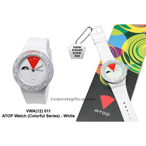 VWA-12 ATOP Watch (Colorful Series) - White, Promotional Gifts, Promotional Gift, Singapore