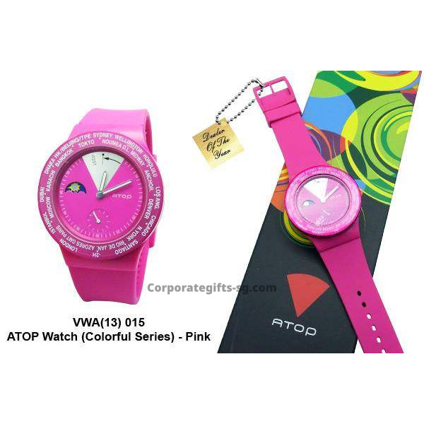 VWA-13 ATOP Watch (Colorful Series) - Pink, Promotional Gifts, Promotional Gift, Singapore