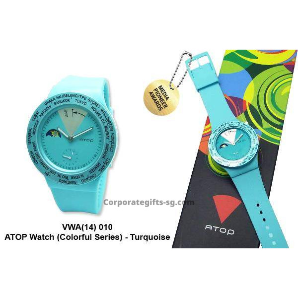 VWA-14  ATOP Watch (Colorful) Series - Turquoise, Promotional Gifts, Promotional Gift, Singapore