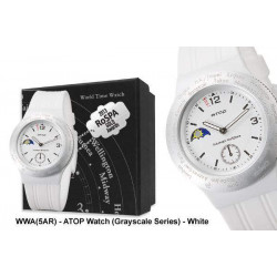 WWA-5AR ATOP Watch (Greyscale Series) - White, Promotional Gifts, Promotional Gift, Singapore