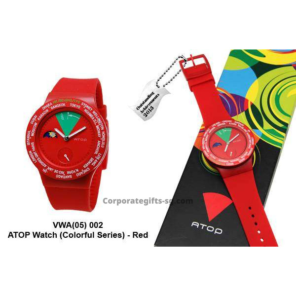 VWA-05 ATOP Watch (Colorful Series) - Red, Promotional Gifts, Promotional Gift, Singapore