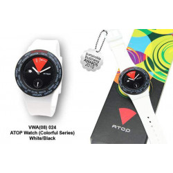 VWA-08 ATOP Watch (Colorful Series) - White/Black, Promotional Gifts, Promotional Gift, Singapore