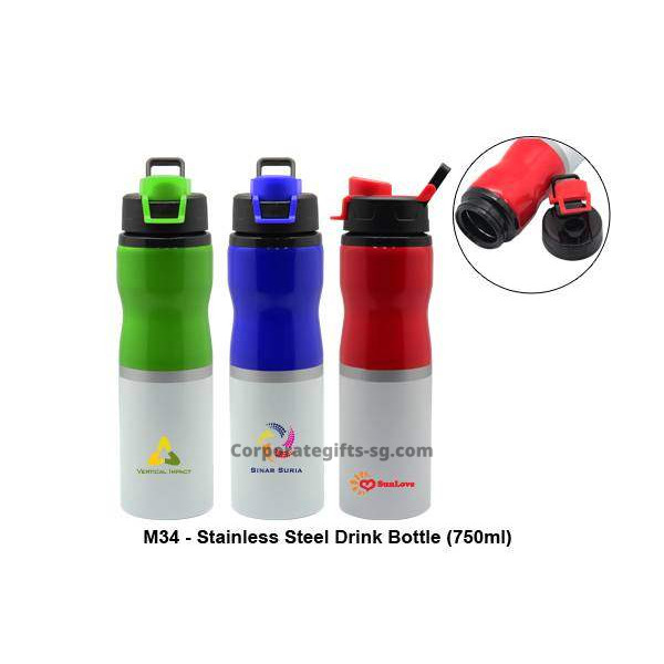 M34 Stainless Steel Drink Bottle, Promotional Gifts, Promotional Gift, Singapore