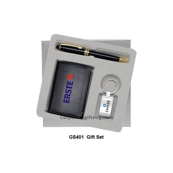 GS401 Gift Set  Keychain & Name Card Holder & Pen, Promotional Gifts, Promotional Gift, Singapore