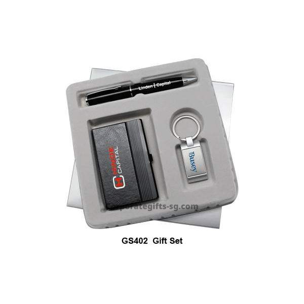 GS402 Gift Set Key chain,Name Card Holder & Pen, Promotional Gifts, Promotional Gift, Singapore