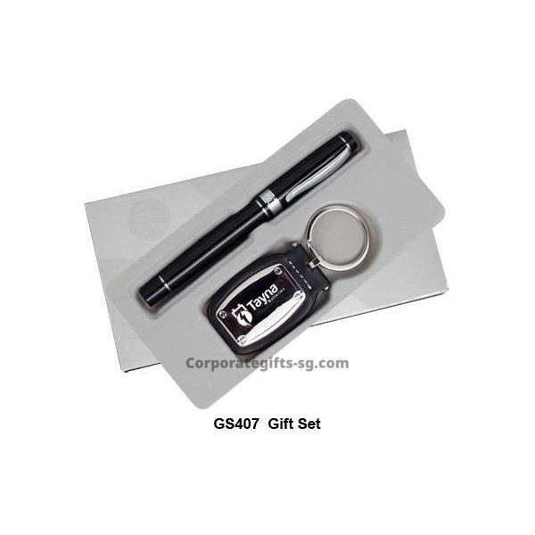 GS407 Gift Set Pen & Key Chain, Promotional Gifts, Promotional Gift, Singapore