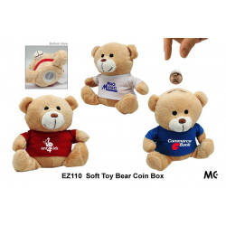 EZ110 Soft Bear Coin Bank, Promotional Gifts, Promotional Gift, Singapore