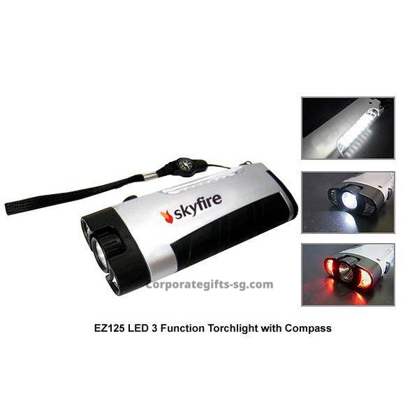 EZ125 LED 3 Function Torch Lights with Compass, Promotional Gifts, Promotional Gift, Singapore