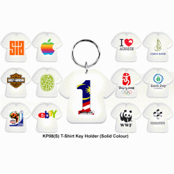 KP08 (S) T-Shirt Key Holder - Plastic (Solid colour), Promotional Gifts, Promotional Gift, Singapore