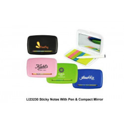 LI23230  Sticky Notes with Pen & Compact Mirror, Promotional Gifts, Promotional Gift, Singapore