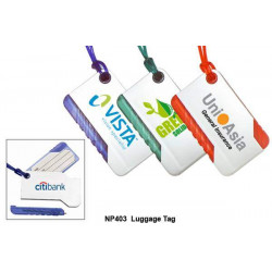 NP403 Plastic Luggage Tag w/ Ball Pen, Promotional Gifts, Promotional Gift, Singapore