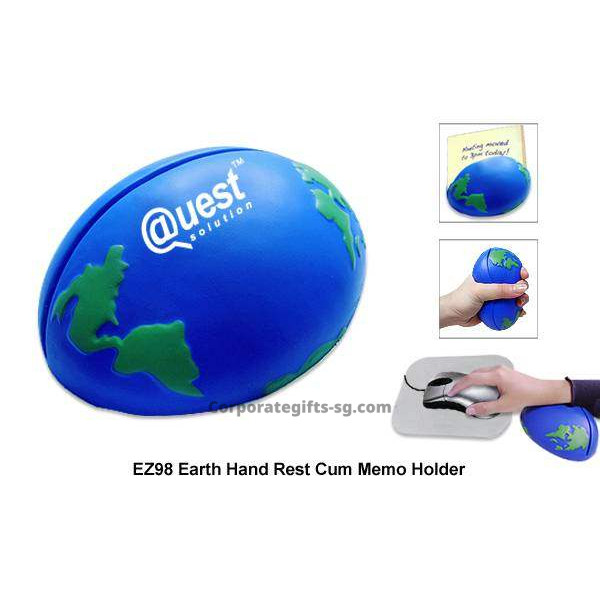 EZ98  Earth Hand Rest Cum Memo Holder, Promotional Gifts, Promotional Gift, Singapore