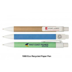 1908  Eco Recycled Paper Pen - Push Action Ball Pen, Promotional Gifts, Promotional Gift, Singapore