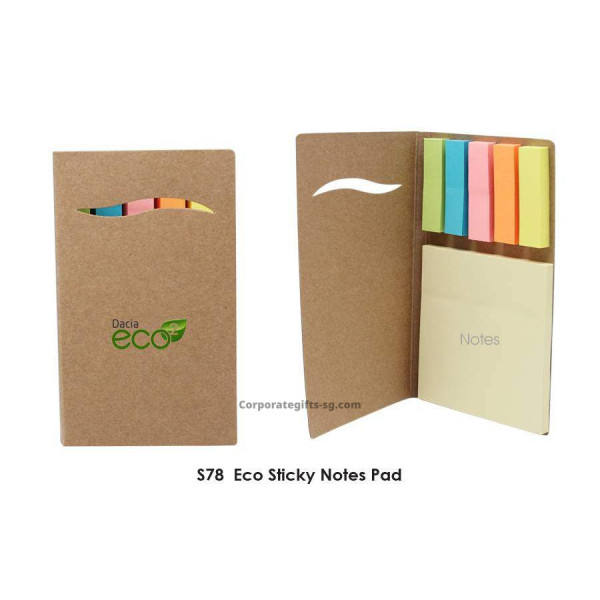 S78 Eco Sticky Notes Pad, Promotional Gifts, Promotional Gift, Singapore