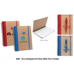 S88 Eco Notepad A5 size with Pen Holder, Promotional Gifts, Promotional Gift, Singapore