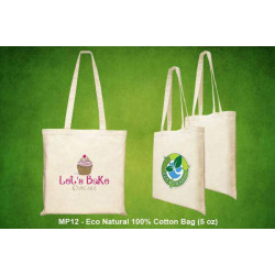 MP12 Eco Natural 100% Cotton Bag, Promotional Gifts, Promotional Gift, Singapore