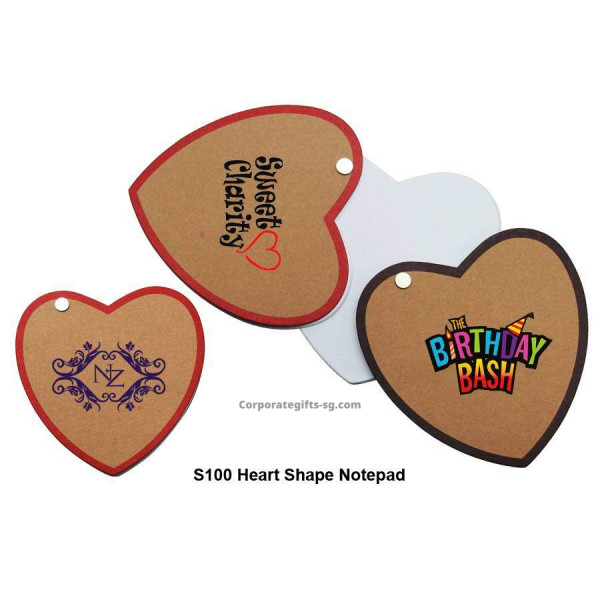 S100 Heart shaped notepad, Promotional Gifts, Promotional Gift, Singapore