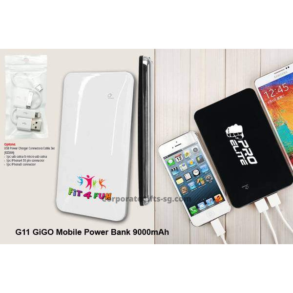 G11 Gigo Mobile Power Bank 9000mAh, Promotional Gifts, Promotional Gift, Singapore