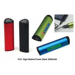 G15 Gigo Mobile Power Bank 2000mAh, Promotional Gifts, Promotional Gift, Singapore