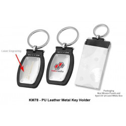 KM78 PU Leather Metal Key Holder, Promotional Gifts, Promotional Gift, Singapore