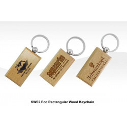 KW02  Eco Rectangular Wood Key Holder, Promotional Gifts, Promotional Gift, Singapore