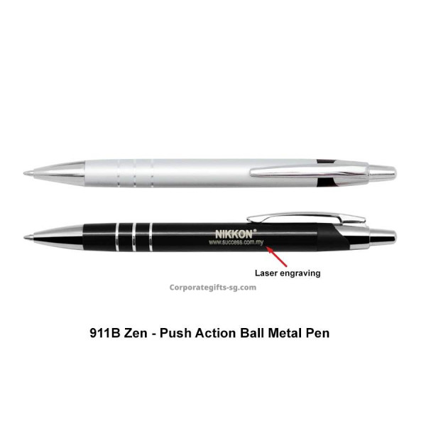 911B Zen - Push Action Ball Metal Pen, Promotional Gifts, Promotional Gift, Singapore