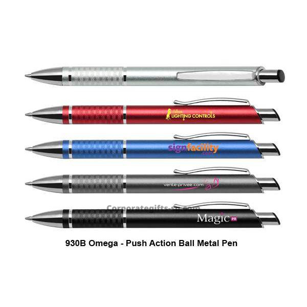 930B Omega - Push Action Aluminum Barrel Ball Pen, Promotional Gifts, Promotional Gift, Singapore