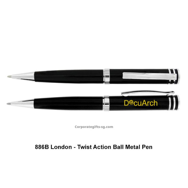 886B London - Twist Action Ball Metal Pen, Promotional Gifts, Promotional Gift, Singapore