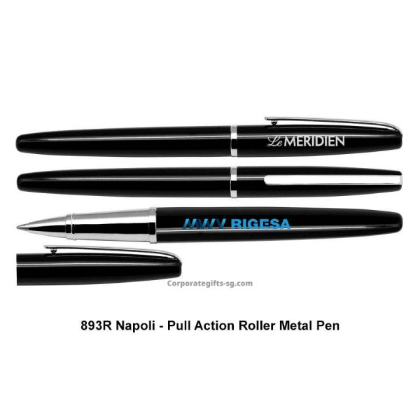 893R Napoli - Pull Action Roller Metal Pen, Promotional Gifts, Promotional Gift, Singapore