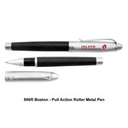 906R Boston - Pull Action Roller Metal Pen, Promotional Gifts, Promotional Gift, Singapore