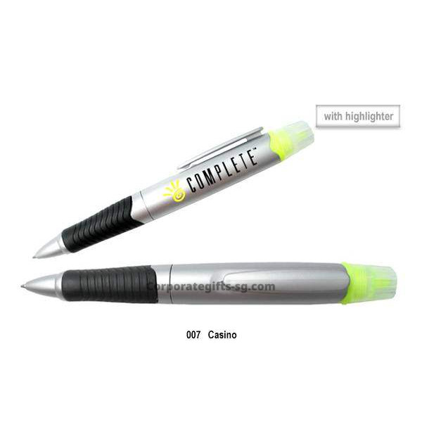 007 Casino - Twist Action Multi Function Ball Plastic Pen and Highlighter, Promotional Gifts, Promotional Gift, Singapore