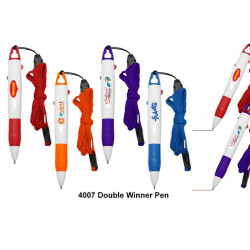 4007 Double Winner - Multi Function Ball Plastic Pen, Promotional Gifts, Promotional Gift, Singapore