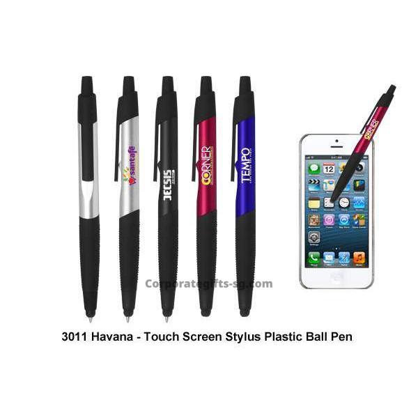 3011 Havana - Touch Screen Stylus Ball Pen - Push Action, Promotional Gifts, Promotional Gift, Singapore