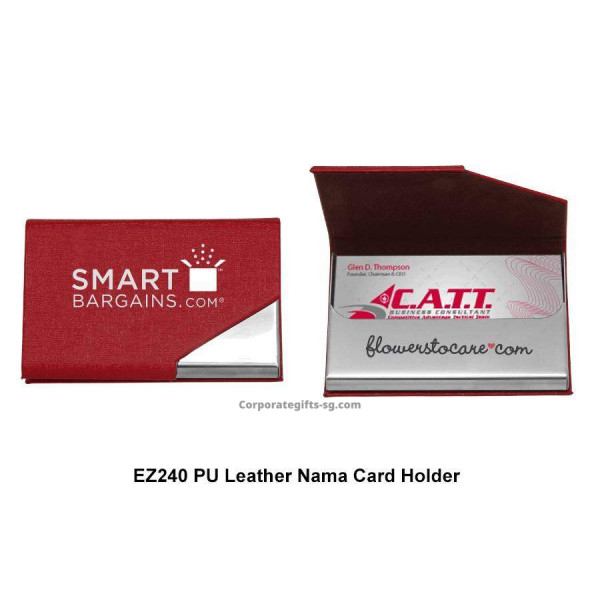 EZ240 PU Leather Name Card Holder, Promotional Gifts, Promotional Gift, Singapore