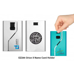 EZ244 Orion II Trendy Aluminium Name Card Holder w/ strap, Promotional Gifts, Promotional Gift, Singapore