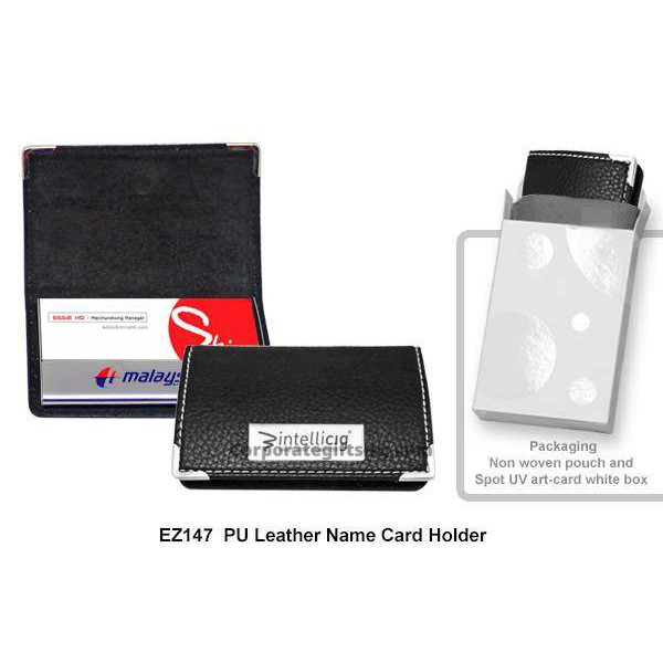 EZ147 PU Leather Name Card Holder, Promotional Gifts, Promotional Gift, Singapore