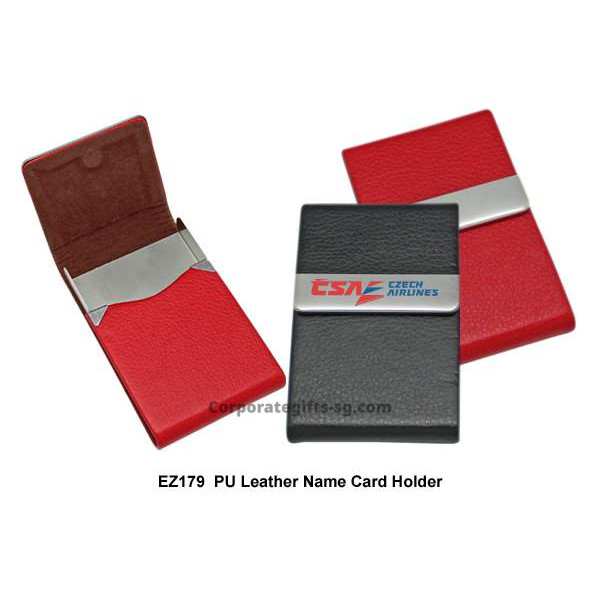 EZ179 PU Leather Name Card Holder, Promotional Gifts, Promotional Gift, Singapore