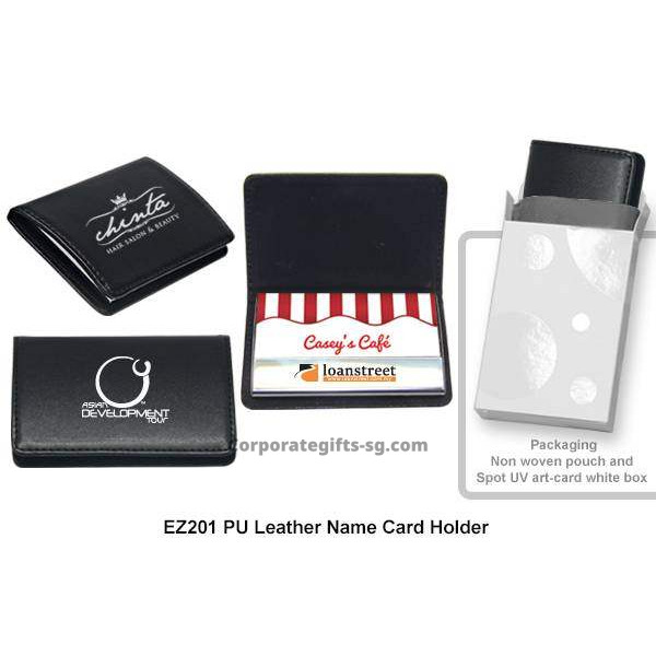 EZ201  PU Leather Name Card Holder, Promotional Gifts, Promotional Gift, Singapore