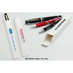 B40 White Paper Pen Box, Promotional Gifts, Promotional Gift, Singapore