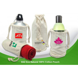 B42 Eco Natural 100% Cotton Pouch, Promotional Gifts, Promotional Gift, Singapore