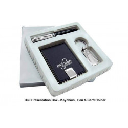 B30 Corporate Gift Set Box - Keychain,Pen & Card Holder, Promotional Gifts, Promotional Gift, Singapore