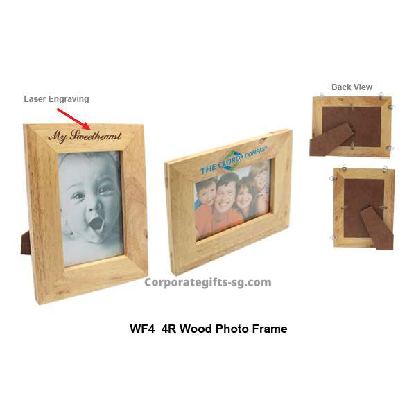 WF4 4R Wood Photo Frame, Promotional Gifts, Promotional Gift, Singapore