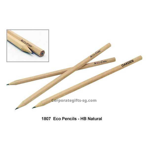 1807 Eco Pencils - HB Natural, Promotional Gifts, Promotional Gift, Singapore