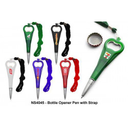 NS4045 Bottle Opener Pen with Strap, Promotional Gifts, Promotional Gift, Singapore