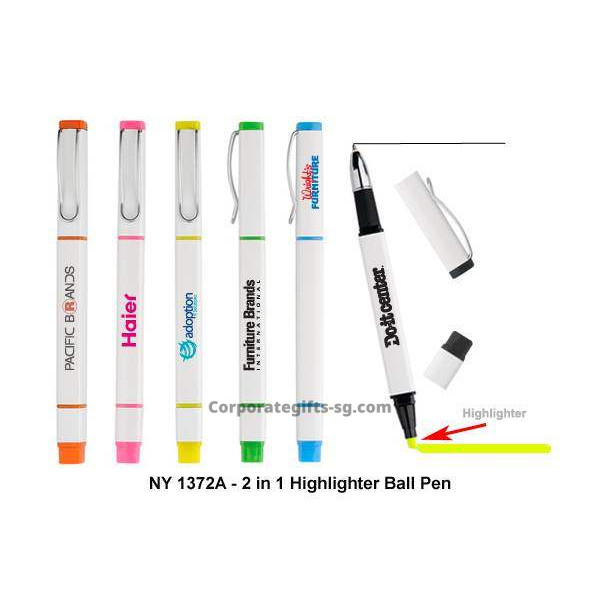 NY1372A 2 in 1 Highlighter Ball Pen, Promotional Gifts, Promotional Gift, Singapore