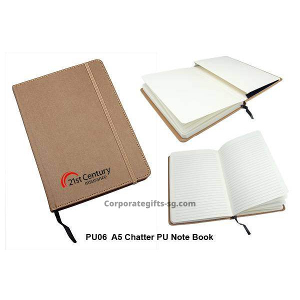 PU06 A5 Chatter PU Note Book, Promotional Gifts, Promotional Gift, Singapore