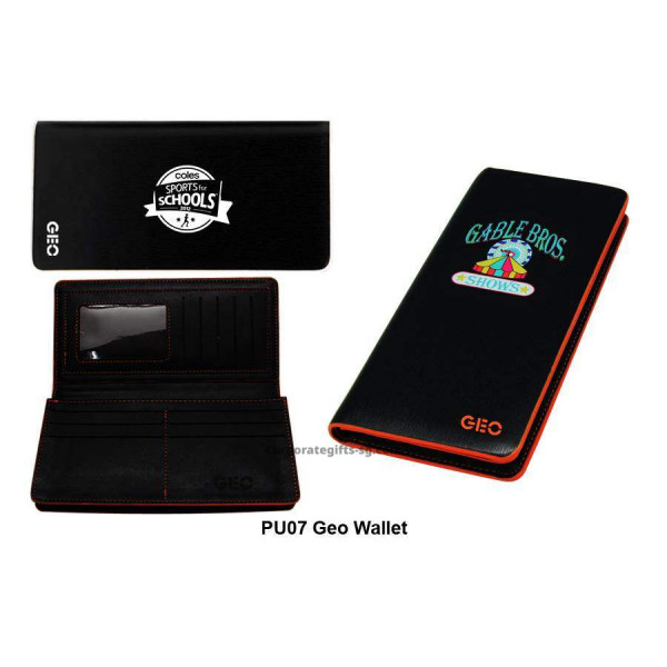 PU07 Geo PU Leather Wallet, Promotional Gifts, Promotional Gift, Singapore